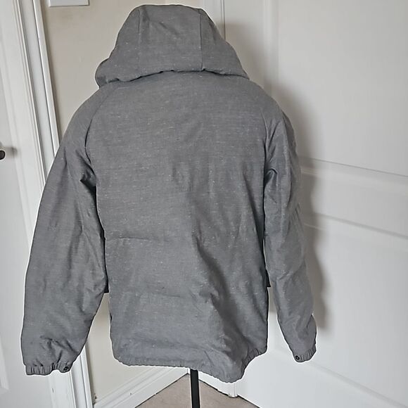 Vans Men's Puffy Zip-Up Hoodie Spring Jacket Gray Medium - Picture 4 of 16